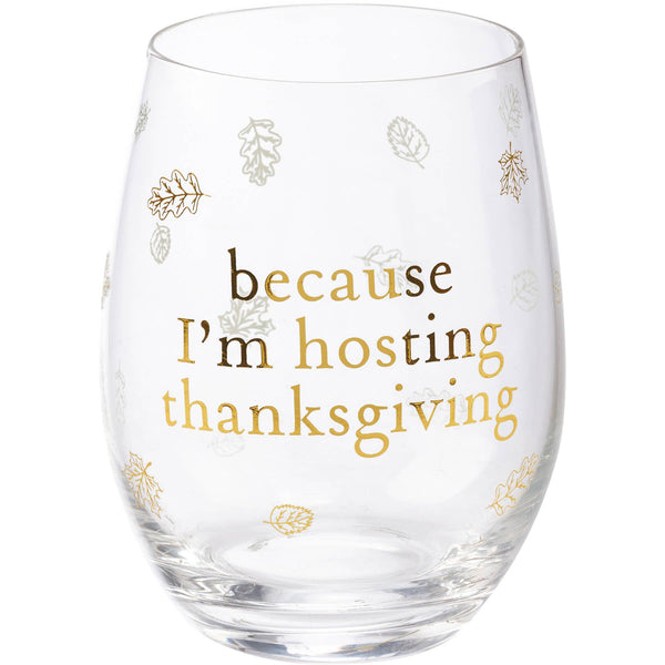 Wine Glass - Thanksgiving - Lulu Bella Boutique