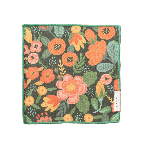 Olive Gardenia Double-Sided: Washcloth / Green - Lulu Bella Boutique