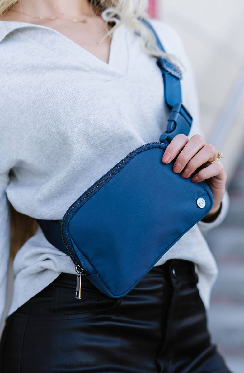 blue fanny pack lululemon Madison Crossbody Belt Bag Fanny Pack in Dark Teal