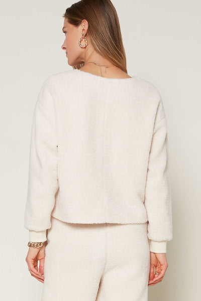 Cozy Sherpa Sweater - Lulu Bella Boutique