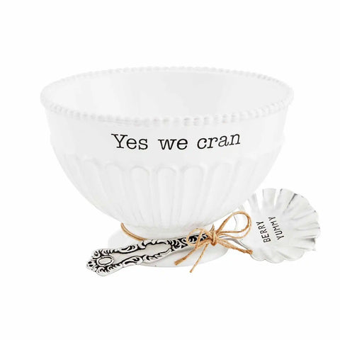 "Yes We Cran" Ceramic Dish Set