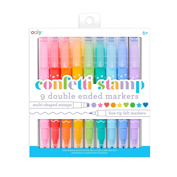 Confetti Stamp: Double-Ended Markers (Set of 9) - Lulu Bella Boutique
