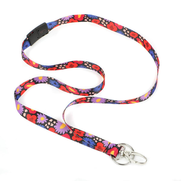 Modern Posies Ribbon Lanyard - Lulu Bella Boutique