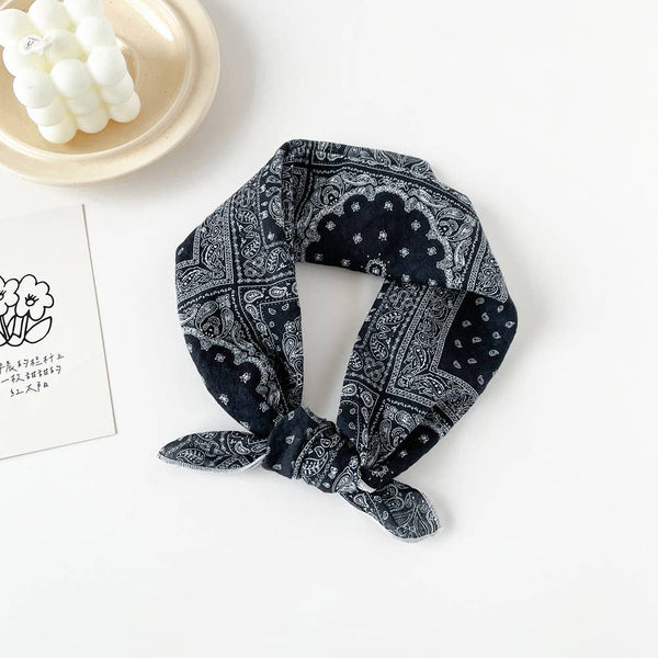 Vintage Paisley Versatile Floral Print Square Scarf - Lulu Bella Boutique