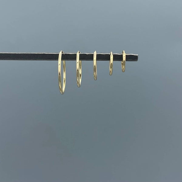 1.25mm Gold-filled Endless Hoops: 20mm - Lulu Bella Boutique