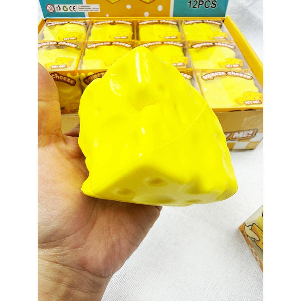 Viral Slow Rising Cheese Squishy Toy: YELLOW