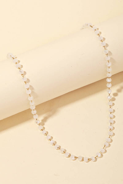 Glass Beaded Necklace: GDHPK - Lulu Bella Boutique