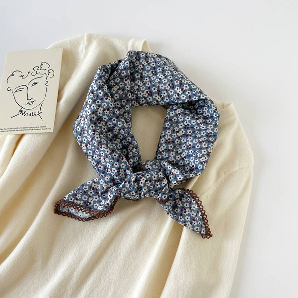 Versatile Retro Printed Square Scarf - Lulu Bella Boutique
