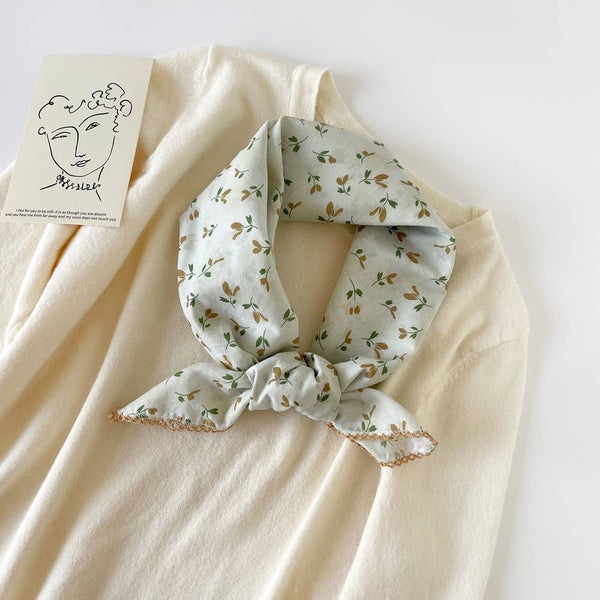 Versatile Retro Printed Square Scarf - Lulu Bella Boutique