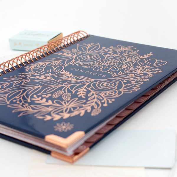 Contact Books, Choose Design: Vintage Floral