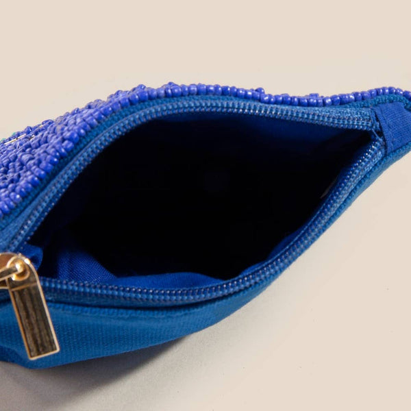 Seed Beaded Evil Eye Coin Purse: MULTI