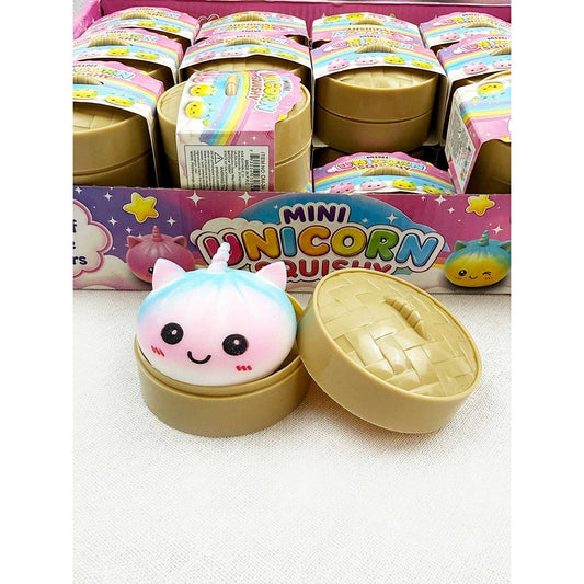 Mini Unicorn Mystery Dumpling Squishy with Steamer: MIX COLOR