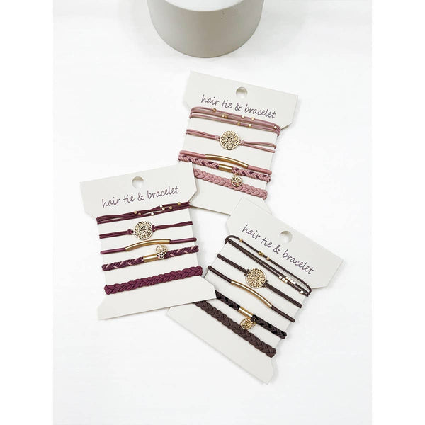 Boho Inspired Hair Tie Bracelets: MIX COLOR / ONE(6) - Lulu Bella Boutique