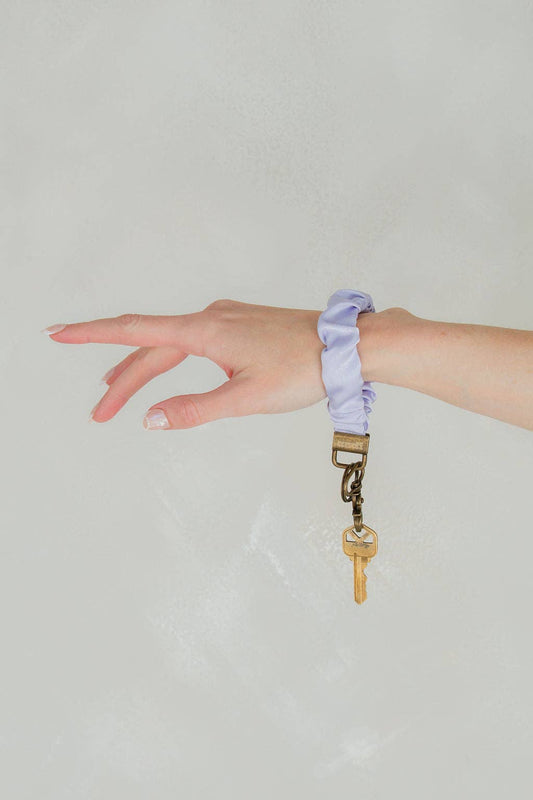 Lavender Dream Satin Keychain - Lulu Bella Boutique