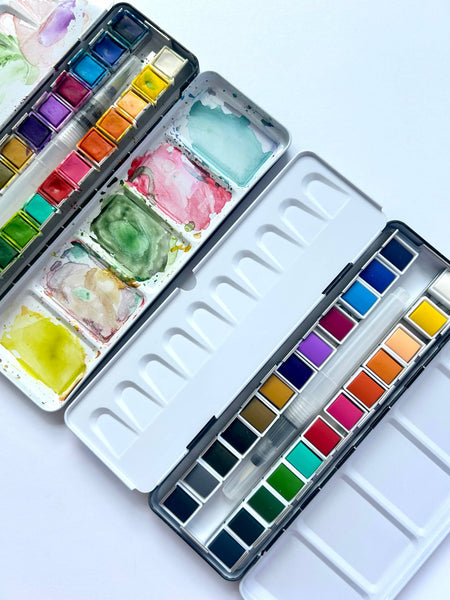 Watercolor Paint Set - 24 Colors - Lulu Bella Boutique