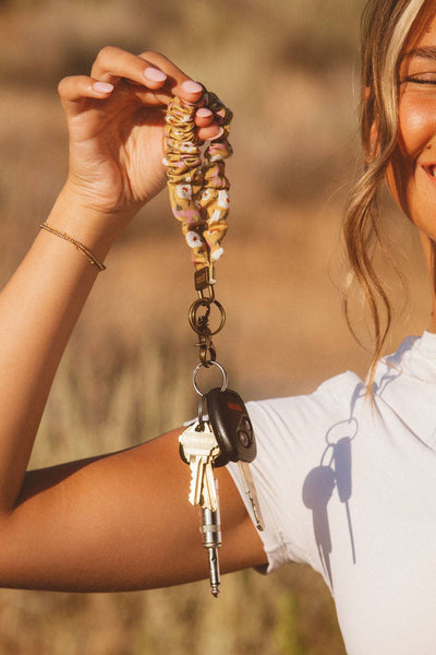 Autumnal Mustard Keychain - Lulu Bella Boutique