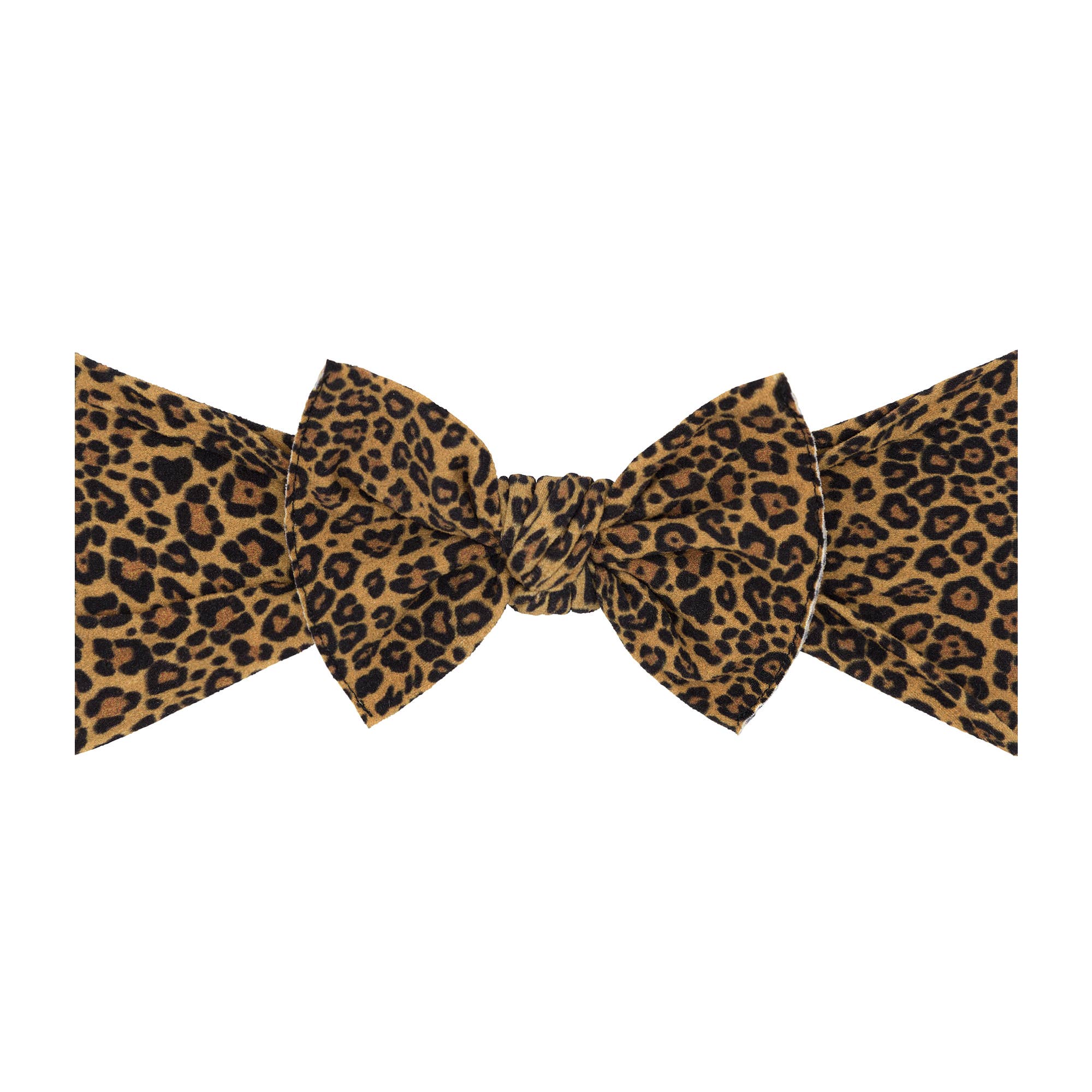 Baby Bling® Printed Knot soft nylon headband: Leopard - Lulu Bella Boutique