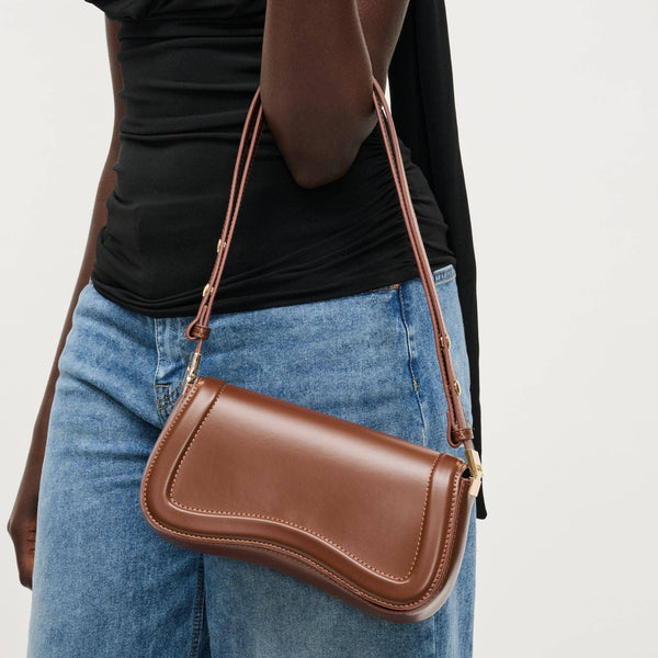 Max Shoulder Bag: Chocolate - Lulu Bella Boutique