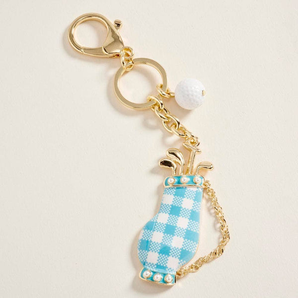 Golf Bag Charm Drop Keychain Bag Charm: Multi - Lulu Bella Boutique