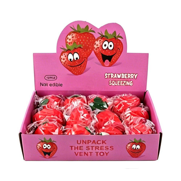 Strawberry Squeeze Squishy Stress Relief Toy