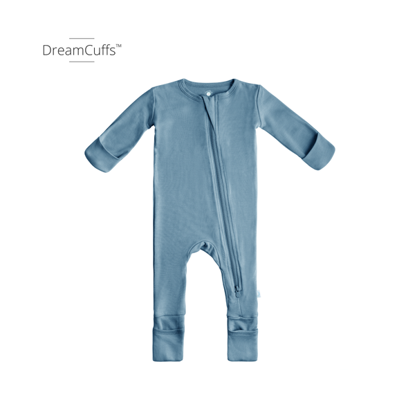 Infant Bamboo Pajamas w/ DreamCuffs™: 3 - 6 Months / Dusty Rose - Lulu Bella Boutique