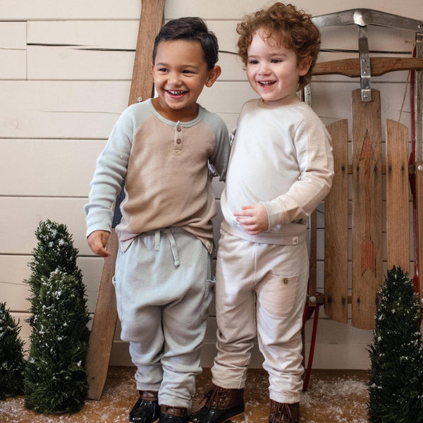 Organic Thermal Boy Tee & Pants Set