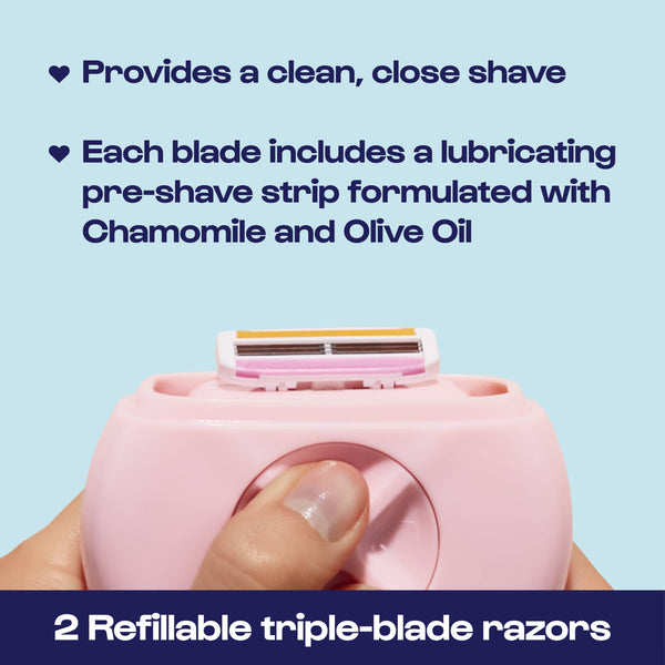 All-in-One Razor - Pink Portable On-the-Go Razor - Lulu Bella Boutique