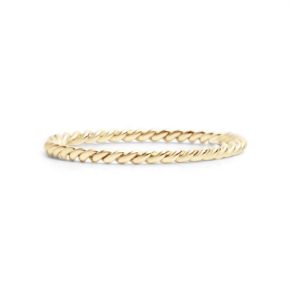 14K Gold Filled PLUS™ Braided Spacer Ring: Gold / 8