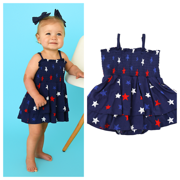 Sam SMOCKED TIERED TUTU: 3-6m - Lulu Bella Boutique