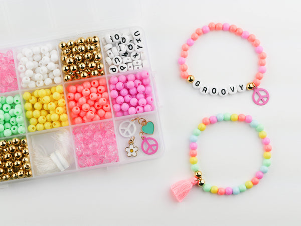 Groovy Goals DIY Stretchy Bracelet Craft Kit