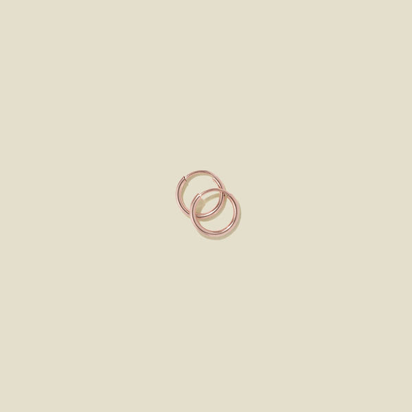 Mini Live in Hoop Earrings: Gold Filled