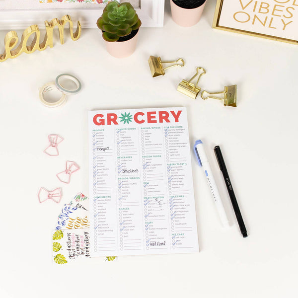 6x9 Magnetic Grocery Planning Pad