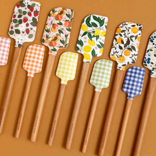 Peach Blossom Silicone Kitchen Spatulas - Set of 2 - Lulu Bella Boutique