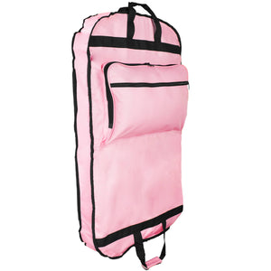 DALIX 39" Garment Bag Cover for Suits and Dresses w Pockets: Pink - Lulu Bella Boutique