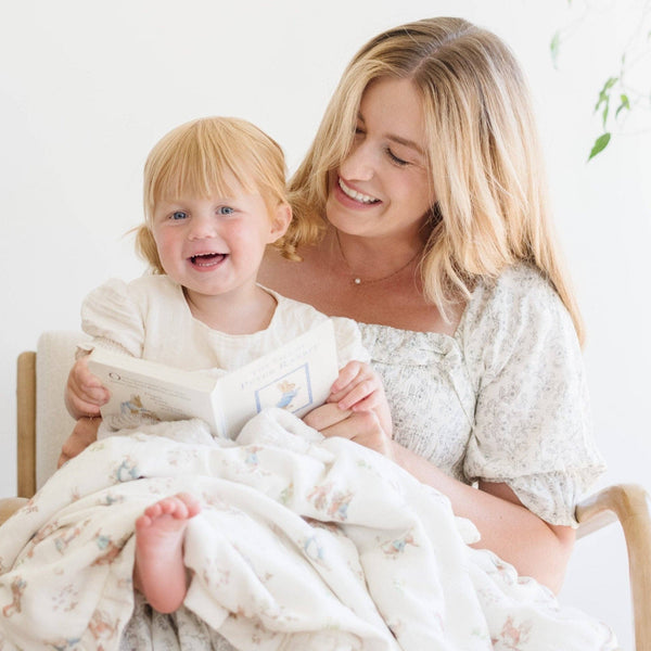 PETER RABBIT™ BAMBOO RAYON MUSLIN/LUSH BLANKETS: Girl - Lulu Bella Boutique