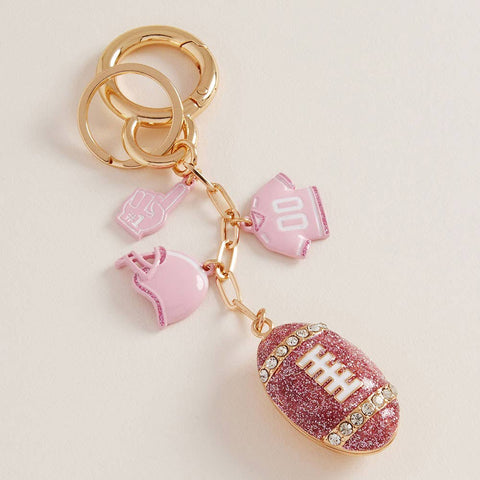 Football Charm Keychain / Bag Charm - Lulu Bella Boutique