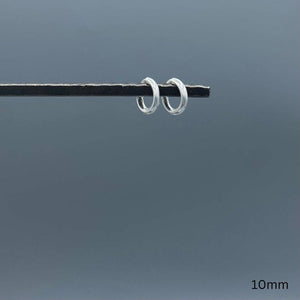 2mm Sterling Silver Endless Hoops: 10mm - Lulu Bella Boutique