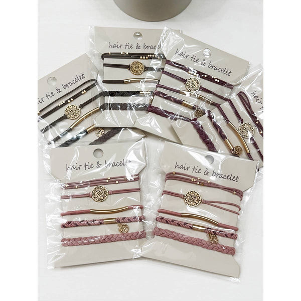 Boho Inspired Hair Tie Bracelets: MIX COLOR / ONE(6) - Lulu Bella Boutique