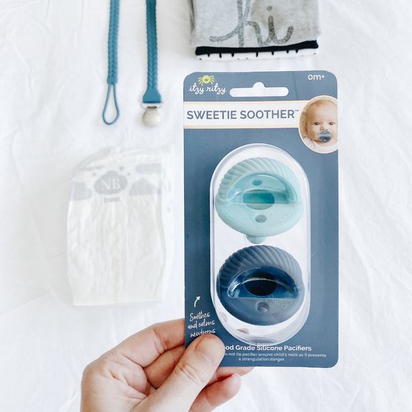 Sweetie Soother™ Pacifier Sets (2-pack): 6-18M Toast + Buttercream
