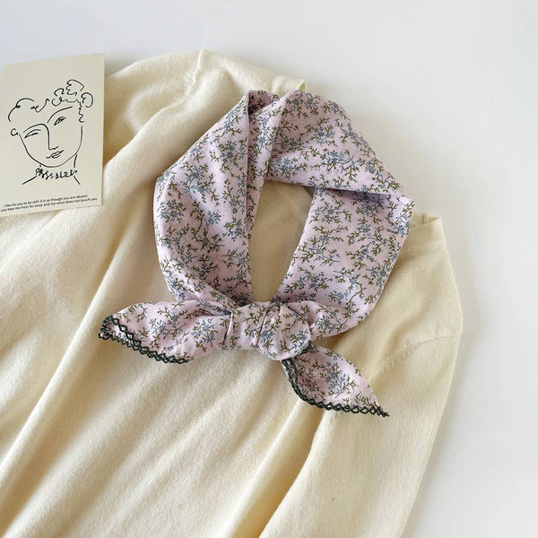 Versatile Retro Printed Square Scarf - Lulu Bella Boutique