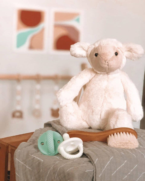 Sweetie Soother™ Pacifier Sets (2-pack): 6-18M Toast + Buttercream