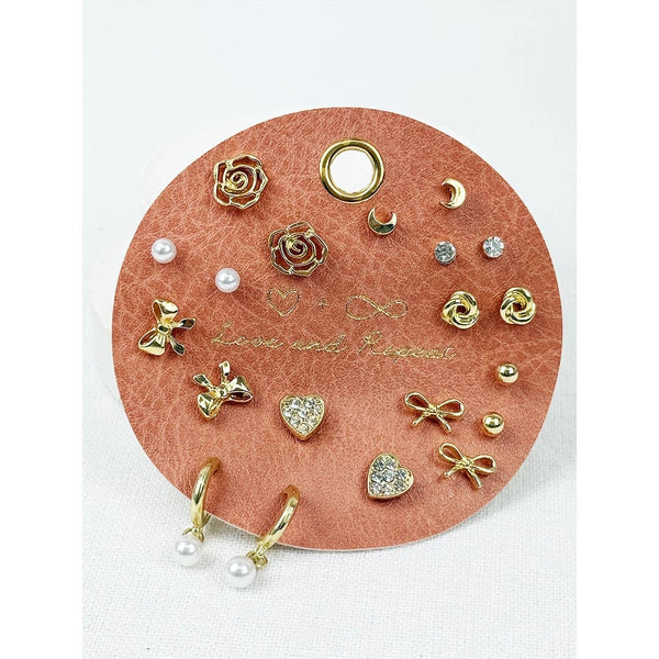 Shine All Day Minimal Earrings: GOLD / ONE(6) - Lulu Bella Boutique