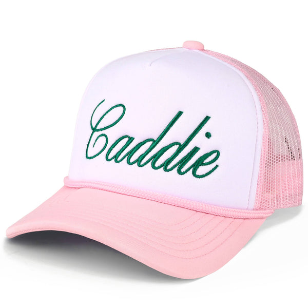C.C CADDIE Foam Letter on Two Tone Trucker Mesh Back Hat - Lulu Bella Boutique