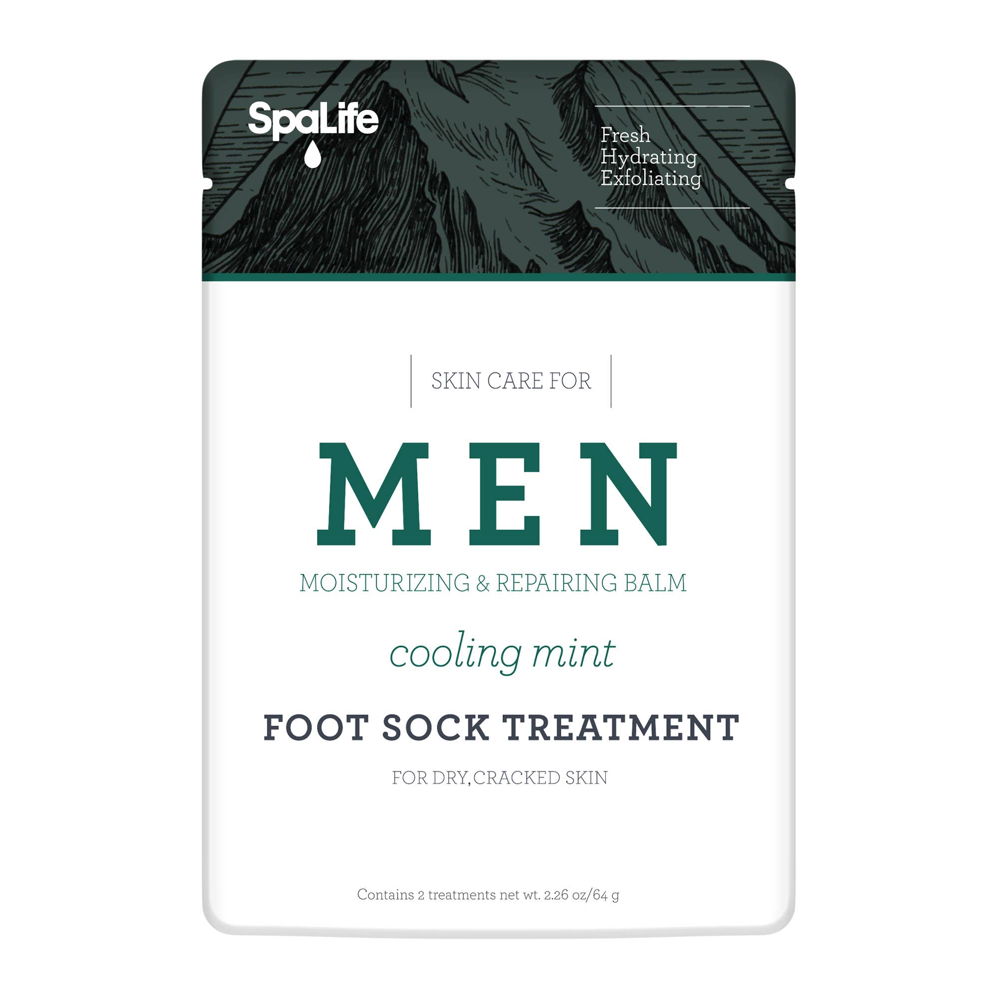 Men's Cooling Mint Moisturizing Foot Sock Treatment - Lulu Bella Boutique