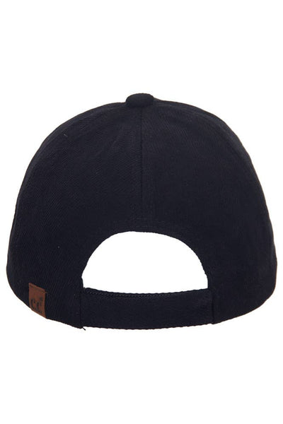 C.C Brushed Twill Baseball Cap: Gray