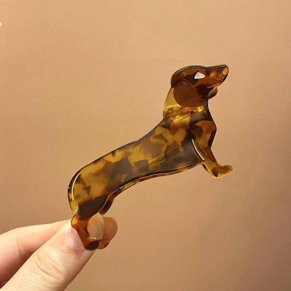 TRENDING DOG SERIES - DOG HAIR CLAW CLIPS | 40H1032: OFF WHITE - Lulu Bella Boutique