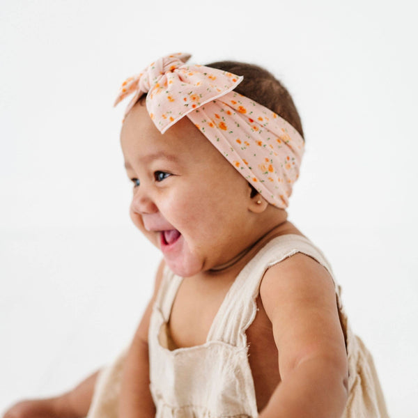 Baby Bling® Printed Knot soft nylon headband: Southern Belle - Lulu Bella Boutique