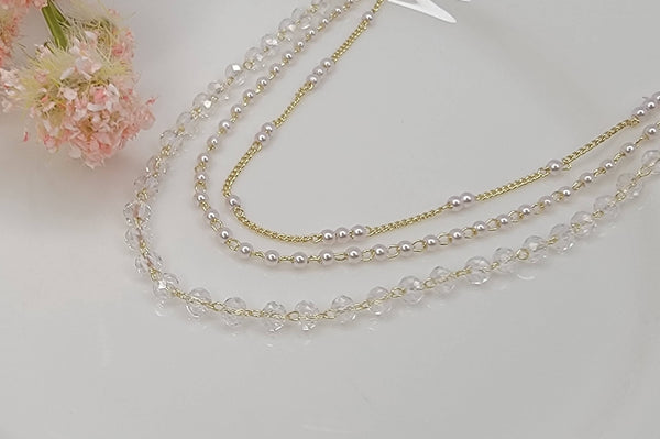 TRIPLE LAYERED NECKLACE. - Lulu Bella Boutique