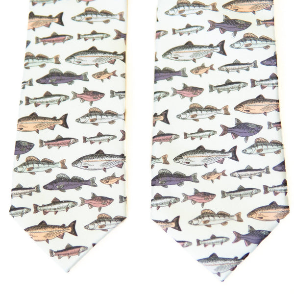 Fish On! - Men's Tie: Mens Modern - 2.5" wide x 58" long