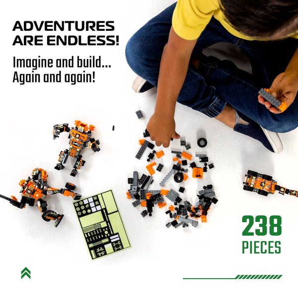 3-in-1 Toy Building Set (221 Pc) Robotryx Tangryp - Lulu Bella Boutique